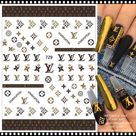 Louis Vuitton nail stencil